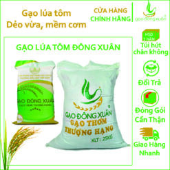25kg Gạo Đông Xuân Lúa Tôm Dẻo Vừa Mềm Cơm Thơm Vừa