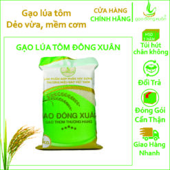 5kg Gạo Đông Xuân Lúa Tôm Dẻo Vừa Mềm Cơm Thơm Vừa