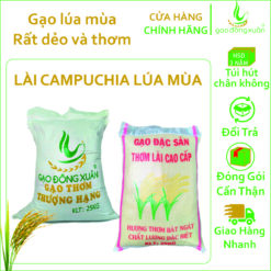 25kg Gạo Lài Campuchia lúa mùa 6 tháng